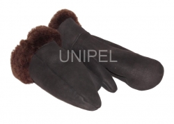 Palcové rukavice- hnědé,černé